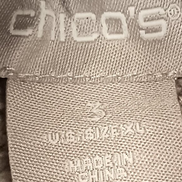 Chicos Size XL (3) Tan Fair Isle Sweater (EUC) - Picture 2 of 11